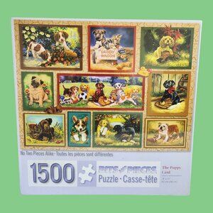 NEW Sealed Bits & Pieces The Puppy Card Linda Picken 1500 Piece Jigsaw Puzzle